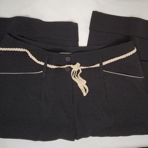 Micro Dot Wide Leg Dress Pants